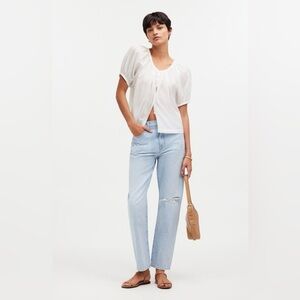 Madewell Women's Sky Blue Straight Leg Jeans